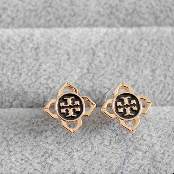 Tory Burch logo stud earrings - Picture 3 of 3